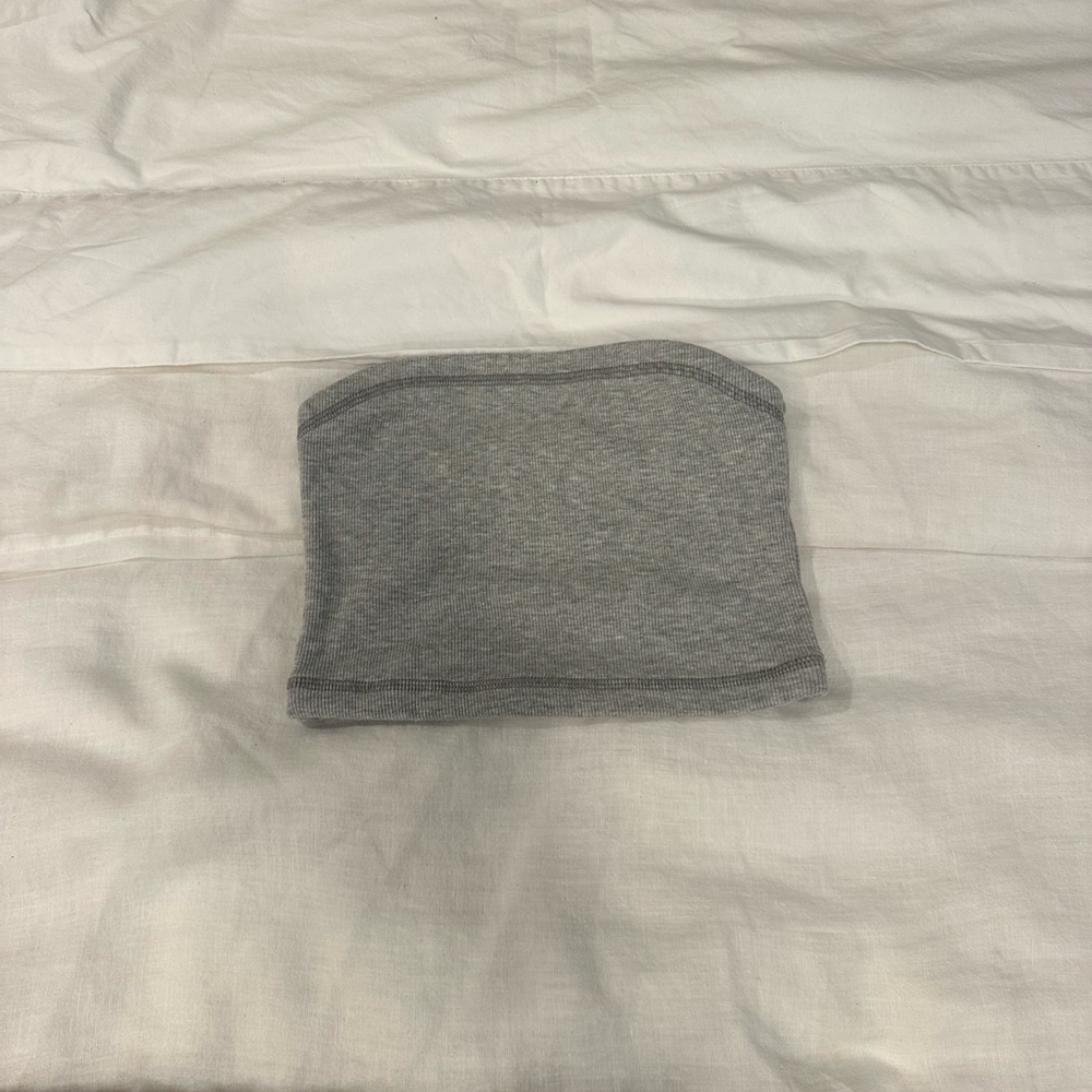 Abercrombie & Fitch Heather Gray Tube Top